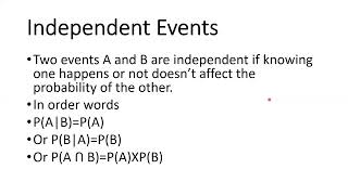 Math 255/130-Disjoint Events vs Independent Events