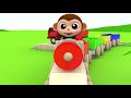 Aprenda colores para niños l Learn Colors for Children with Baby Monkey Toy Train Wheels On The Bus