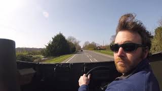 driving a 1943 Daimler Dingo