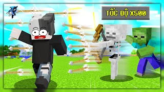 Siro Sinh Tồn 100 Ngày Minecraft Nhưng Tốc Độ Mọi Thứ Đều Gấp 500 Lần Trừ Tôi