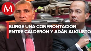 Fuego cruzado entre Adán Augusto y Calderón, lo acusa de tráfico de armas