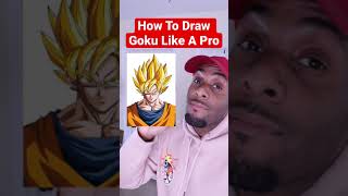 How To Draw Goku EASY 😍 Dragon Ball Z #shorts #art #drawing