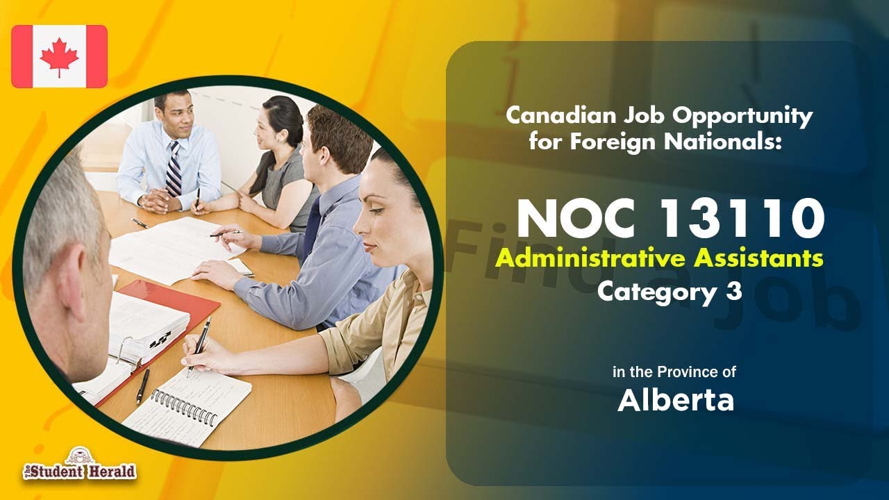 Canadian Job Opportunity For Foreign Nationals: NOC 13110 ...