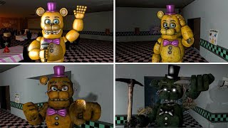 FNaF SFM: Fredbear - Characters Appearance Timeline (Series Backstage Animation)