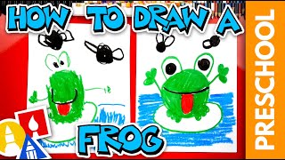 Drawing A Frog & Flies With Shapes - Preschool