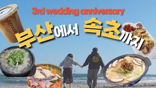 7번 국도 타고 부산에서 속초까지 3주년 결기여행💚 │설악산 단풍 치잉네 !🍂│갤러리밥스 안 먹고 지나가는 거 어떻게 하는건데