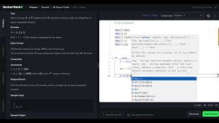 HackerRank Python 30 Days of Code - Day 7: Arrays