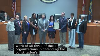 City of Kissimmee Proclamation Honoring the First Amendment