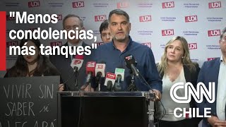 Macaya pide ACCIÓN MILITAR por muerte de tres carabineros en Cañete