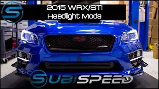 Subispeed - 2015+ WRX/STI Headlight Modification w/ C-Light & HID Retrofit