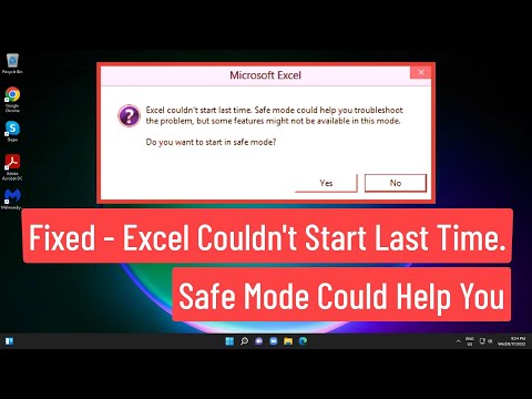 Excel Couldn’t Start Last Time Safe Mode could Help You Troubleshoot The Problem – [FIXED]