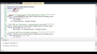 SQL Full Outer Join vs Cross Join, Copy and Paste example