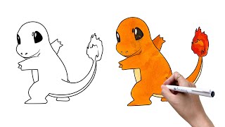 Charmander Pokemon Coloring Page