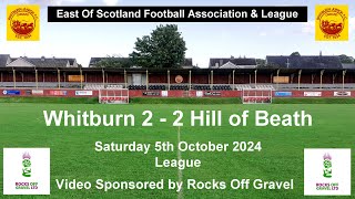 Whitburn v Hill of Beath 5-10-2024