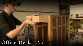 Office Desk - Pt. 11 | Fitting solid wood drawers with a hand plane | Fine Woodworking