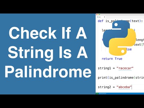 Check If A String Is A Palindrome Python Example