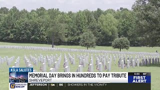 Memorial Day ceremony draws hundreds to Northwest Louisiana Veterans Cemetery