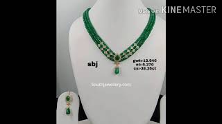 22ct light weight beads jewellery with gm weight