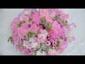 見れば必ず上手くなる花束レッスン～ふわふわスイトピー花束（制作編）~how to make a bouquet.