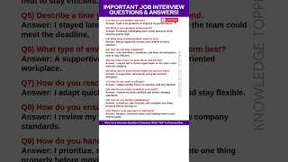 Knowledge Topper 11 Most Asked Job Interview Questions And Answers Knowledge Topper Mp3 ...