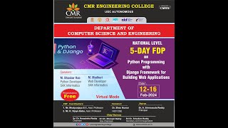 Day-3 Session 1 FDP "Python Programming with Django Framework "_CSE_CMREC_12-16th FEB-2024
