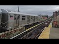 bmt jamaica line r42 j skip stop train passing flushing av 5 30 17