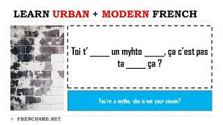 Real Audio Urban French I Interactive Missing Word Challenge # Episode 01