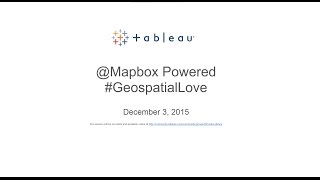 Think Data Thursday: @Mapbox Powered #GeospatialLove