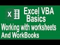 Excel VBA Programming Basics Tutorial # 5 | Introduction to Workbooks and Worksheets