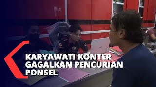 Karyawati Konter HP Tangkap Pencuri Ponsel, Pelaku Ditarik Hingga Jatuh