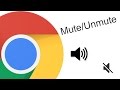 How to mute/unmute tabs in Google Chrome