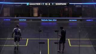 Squash : 2014 Netsuite Open - QF Roundup - Gaultier vs Simpson