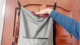 Homey Hanging Laundry Hamper Bag with Free Door Hooks