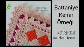 Battaniye Kenar Örneği - @ozlemdemkut Crochet Border