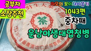 차모의 보이차 시음기 1043년 / 2002년 중차패 운남야생대엽청병 / 전형적인 야생대엽청병의 시원하고 맛있는 노차가 되어가는 차품