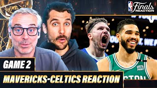 NBA Finals Game 2 Reaction: Celtics lead 2-0 vs. Luka, Kyrie & Mavericks | Colin Cowherd + Timpf