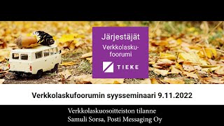 Verkkolaskuosoitteiston tilanne