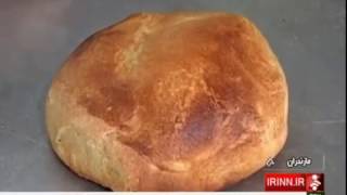 Iran Ghalaj bakery in Qaem-Shahr city, Traditional Russian Bread نان روسي قالاج قائم شهر ايران