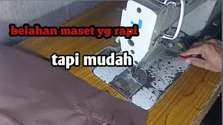 proses membuat belahan manset yg rapi