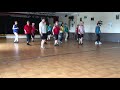 throwback swing line dance demo