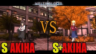 【メルブラ】S 秋葉│AKIHA vs S+ 秋葉│AKIHA【MELTY BLOOD TYPE LUMINA】