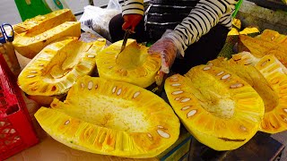 Crunchy Jackfruit ! Easy Way to Cut A Jackfruit | Jackfruit Cutting | Cambodian Street Food