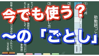 【古典文法】１８ー２　助動詞「ごとし」