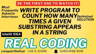 Master Java String Matching: Count Substrings the Right Way! Real Coding Interview Questions