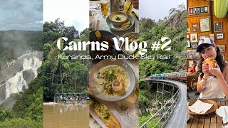 Cairns Vlog#2| ケアンズvlog2🇦🇺, Sky Rail🚡, Kuranda Train🚃, Army Duck🌿, rain season☔️