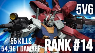 Gundam Evolution - Rank 14 (CNT) - Winning a 5 vs 6