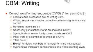 Writing and Spelling Administration, Scoring, and Interpretation