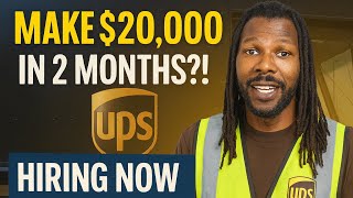 UPS Is Hiring Seasonal Drivers Now! Make $20,000 in 2 Months? $23/hr Plus Mileage