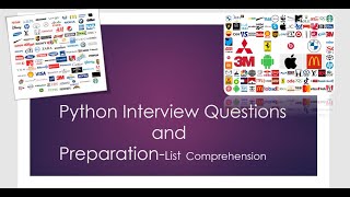 Python Interview Questions and Preparation List Comprehension