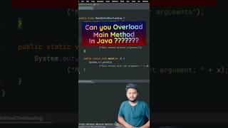 Can we overload main method in #java